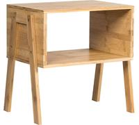 CostwayLot de 2 Table de Chevet Matériau non-toxique Avec Compartiment de Rangement Ouvert Naturel