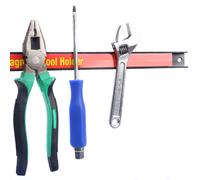 CostwayLot de 3 Barres Magnétiques pour Rangement des Outils 46CM Porte-outil Mural magnétique Max 5KG