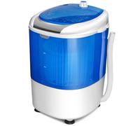 CostwayMini Machine à Laver avec Essoreuse à Cuve Unique 2,5 KG Portable avec Fonction de Chronométrage