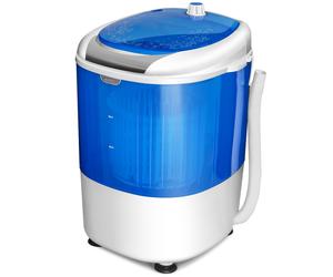 CostwayMini Machine à Laver avec Essoreuse à Cuve Unique 2,5 KG Portable avec Fonction de Chronométrage