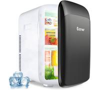 CostwayMini Réfrigérateur 15L 2 en 1 Mini Frigo Portable Fonction de Refroidissement et de Chauffage Noir