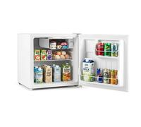 CostwayMini Réfrigérateur 46L avec Compartiment Congélateur Petit Frigo Silencieux avec Température Réglable 5 Niveaux Étagères Boissons Blanc
