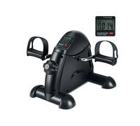 CostwayMini Vélo D?exercice Machine Portable pour Pédaler avec Écran LCD Vélo sous Bureau pour Exercices de Pédalage Entraîneur de Pédales Noir