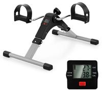 CostwayMini Vélo d'Appartement Pliable pour Exercices Pédalier d'Appartement avec Résistance Réglable pour Entraînement Ecran LCD Noir