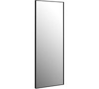 CostwayMiroir Psyché Miroir HD en Verre Antidéflagrant 150 x 4 x 56 CM Cadre Noir en Aluminium