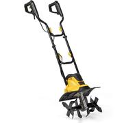 CostwayMotoculteur Électrique Filaire Pliable de 10A Outil de Jardinage Largeur de Travail de 36cm et Profondeur de 22cm Jaune