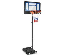 CostwayPanier de Basket pour Enfants Jouet de But de Basket Résistant aux Intempéries avec Hauteur Réglable de 132 à 250 CM Bleu