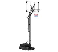 CostwayPanier de Basket sur Pied Extérieur Réglable en 2,15-2,6 m But de Basket-Ball Portable pour Adolescents et Adultes Ajustement
