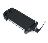 CostwayPlancha Électrique 1600W Plaque de Cuisson en Aluminium Moulé avec Thermostat Intégré Température Réglable 38 x 18 cm Noir