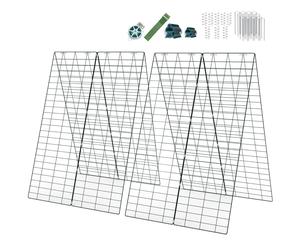 CostwayPlante Grimpante de Jardin 2 Pièces Support de Croissance pour Plantes Grimpantes Légumes Fruits