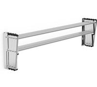 CostwayPorte-Serviettes Extensible Mural - 8 Barres en Acier Inox. 86 x 62 x 22 CM pour Salle de Bain Argent