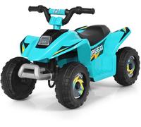 CostwayQuad Buggy Electrique pour Enfant 6 V 4,5 Km-H MAX Voiture pour Enfants de 3 Ans+ Bleu