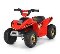 CostwayQuad Buggy Electrique pour Enfant 6 V 4,5 Km-H MAX Voiture pour Enfants de 3 Ans+ Rouge