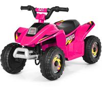 CostwayQuad Buggy Electrique pour Enfant 6 V 4,5AH Voiture pour Enfants de 3 Ans+ Rose