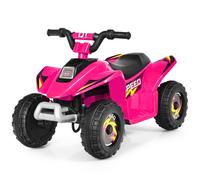 CostwayQuad Buggy Electrique pour Enfant 6 V 4,5AH Voiture pour Enfants de 3 Ans+ Rose