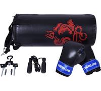 CostwaySac de Boxe Sac de Frappe Kickboxing pour Enfant avec 2 Gants Corde à Sauter Chaîne Suspension