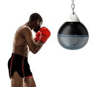 CostwaySac de Frappe à Eau 55x71cm avec Chaîne Réglable Charge 80L Entraînement Professionnel et Débutant avec Tube de Remplissage d'Eau