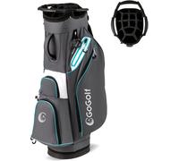 CostwaySac de Golf pour Chariot Sac de Golf Léger avec 14 Compartiments sur le Dessus Sac de Rangement Portable pour Clubs de Golf Gris