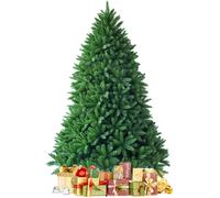 CostwaySapin de Noël Artificiel 225 CM 1968 Branches Matériel PVC Arbre de Noël avec Socle en Métal Décoration de Noël