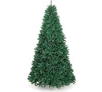 CostwaySapin De Noël Artificiel 270 Cm 3594 Branches En Pvc Support En Métal Pliable à Charnières Installation Rapide Vert