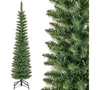 CostwaySapin de Noël Artificiel de 150 Cm Arbre de Noël Pré-Éclairé 296 Branches 150 Lumières Led Blanc Chaud Support en Métal Pliable