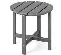 CostwayTable Basse de Jardin en HDPE Anti-UV Charge max.:100 KG Table d?Appoint Intérieur Extérieur Gris