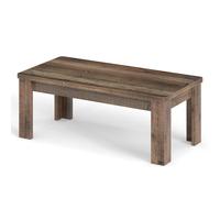 CostwayTable Basse Rectangulaire Table de Salon Coupe Large Capacité de Charge 110 KG Dimensions du Plateau 120 x 60 CM Table à Café Marron
