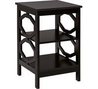 CostwayTable de Chevet à 3 Niveaux Table d'Appoint en forme O Simple et Contemporain 40x40x61cm Café