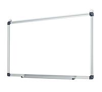 CostwayTableau effaçable à sec de 50 x 35cm tableau mural avec plateau amovible tableau blanc magnétique à cadre en aluminium