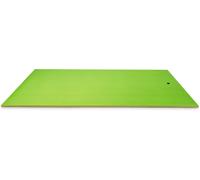 CostwayTapis Flottant de Piscine 355 x 183 CM Matelas Flottant d Eau 4-6 Personnes 3 Couches Mousse XPE Résistant Charge 400 KG Vert