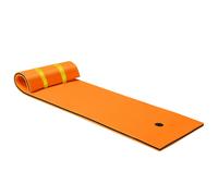 CostwayTapis Flottant Matelas en Mousse XPE 210x66CM 3 Couches avec Attache Elastique de 1,5M Charge max 60KG Orange