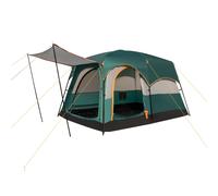 CostwayTente de Camping pour 6 Personnes avec 2 Pièces Tente Double Couchage Double Toit Bâche en Pe Fenêtres en Maille Imperméable avec Sac de Transport Vert