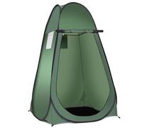 CostwayTente de Toilette Tente de Douche Portable Pliable en Polyester de Haute Qualité avec Sac de Transport 120x120x190cm Vert