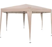 CostwayTonnelle de Jardin Hexagonale Pop-Up 400 x 348 cm Tente Réception avec Hauteur Réglable Jambes Habillées Sac de Transport