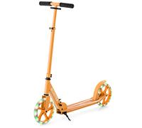 CostwayTrottinette Enfant Pliable avec 2 Roues Clignotantes&Guidon Réglable Trottinette Freestyle avec Plateforme Antidérapante Charge 110kg Orange