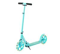 CostwayTrottinette Enfant Pliable avec 2 Roues Clignotantes&Guidon Réglable Trottinette Freestyle avec Plateforme Antidérapante Charge 110kg Vert