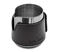 Cosumy Pichet de Lait en Acier Inox 350ml pour Barista - Petite & Noir - Pot à lait avec Mesure - Cruche pour Latte Art - Accessoire de Barista