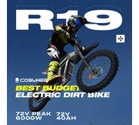 COSWHEEL R19 vélo tout-terrain électrique 6000W 72V 40AH 85 KM/H électrique crossmoter tout-terrain pneu montagne Ebike R19