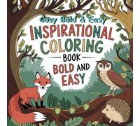 Cosy Bold & Easy Comfy Inspirational Coloring Book: For Adults and Teens, Super Cute Designs of Cozy, Hygge Spaces for Relaxation