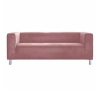 Cosy Burrows Housse de canapé 2 Places en Velours Klippan │ Housse de canapé sur Mesure │ Lavable et Douce, adaptée aux Animaux, pour canapé 2 Places IKEA KLIPPAN 180 cm de Large (Rose Pelucheux)