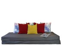 Cosy Burrows Housse pour matelas Fyresdal Daybed pour canapé en lit convertible, convient pour deux matelas de 80 x 200 cm (non inclus) Hemnes Brimnes Flekke (gris graphite)