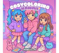 Cosy Coloriage KPOP Kawaii : Livre de coloriage mignon et relaxant pour tous âges | Univers cosy coréen et scènes adorables à colorier