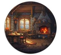 Cosy Cottage 1000 Pieces Puzzles Ronds Puzzle Cadeaux Jeu Cadeau Unique Puzzle De Qualité Supérieure