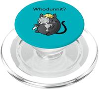 Cosy Crime Whodunnit? Adorable détective mystère Chat Douillet PopSockets PopGrip pour MagSafe