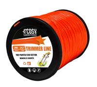 COSY GARDEN TOOLS Fil de débroussailleuse Orange Pentagone Qualité Commerciale Corde Universelle en Nylon de qualité supérieure 2,0mm x 738m