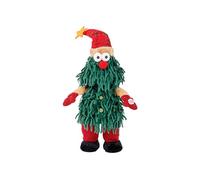 Cosy Home Arbre de Noël Musical en Textile, Singing and Rocking, Rouge Vert, 18X13Xh45Cm, Excl 3 Piles AA