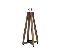 Cosy@Home Lanterne en Bois Rustic, 17x17xH47 cm