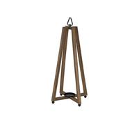 Cosy@Home Lanterne en Bois Rustic, 21x21xH58 cm, Marron