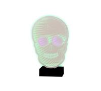 Cosy @ Home Lumiere Led Skull Vert 17X6Xh28Cm Acryli Que Excl 2 Piles Aa