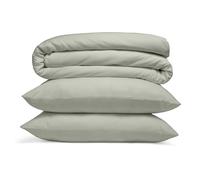 Cosy House Collection Ensemble Housse de Couette 3 pièces 100% Rayonne à Base de Bambou - Linge de lit Ultra-Doux - Protection de Couette zippée, Comprend 2 taies d’Oreiller